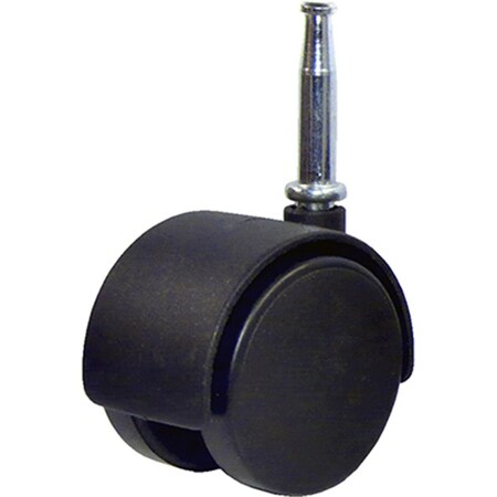 Convenience Concepts 2 in. TruGuard Dual Wheel Caster with Wood Stem, Black, 2PK HI2668222